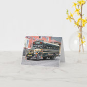 グアテマラ・バスのグリーティングカード カード (黄色い花)