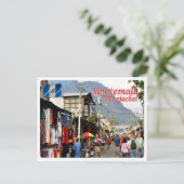 グアテマラ – パナジャシェル市場 –  ポストカード (スタンド正面)