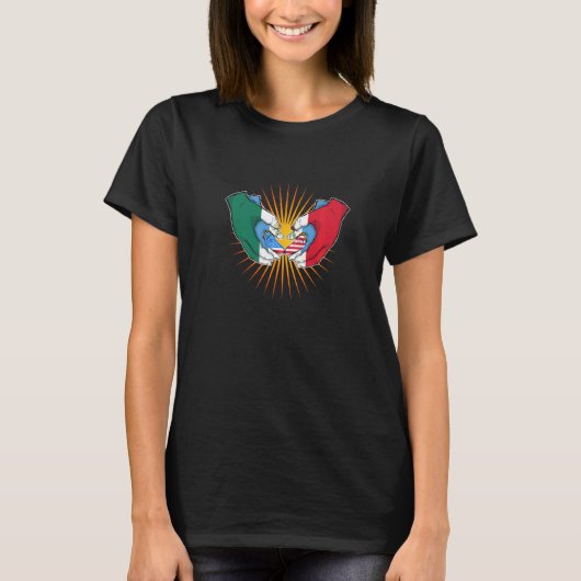 グアテマラ メキシコ アメリカの完璧なミックス Tシャツ (正面)