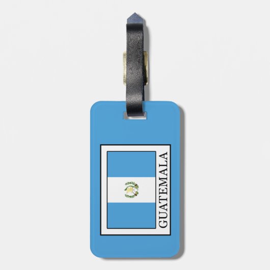 グアテマラ ラゲッジタグ (裏面縦)