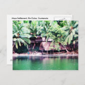 グアテマラ、リオダルチェ、マヤ集落 ポストカード (正面/裏面)