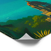 グアテマラ・ヴィンテージ・トラベルポスタープリント ポスター (角)