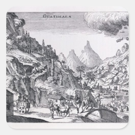 グアテマラ，北スペインのアメリカ スクエアシール (正面)