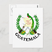 グアテマラ – 紋章/国旗/紋章/紋章 ポストカード (正面/裏面)