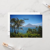 グアテマラ、自然の美しい風景。 カード (正面/裏面インサイチュ)