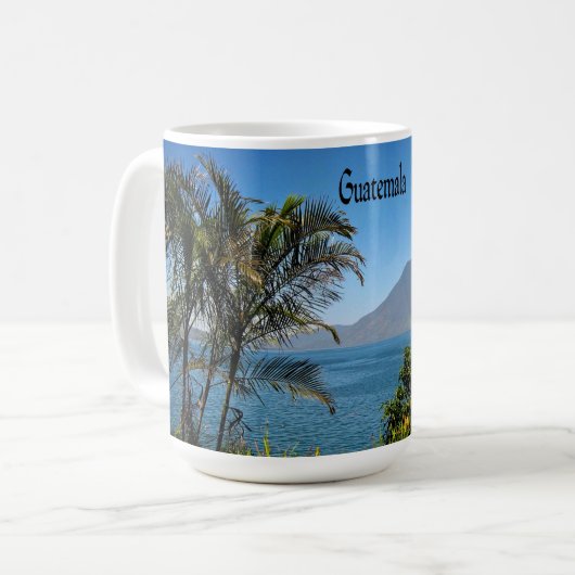グアテマラ、自然の美しい風景 コーヒーマグカップ (正面左)