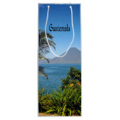 グアテマラ、自然の美しい風景 ワインギフトバッグ (裏面)