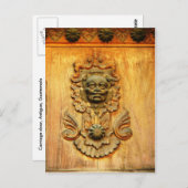 グアテマラ,馬車のドア ポストカード (正面/裏面)