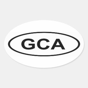 グアテマラ「GCA」 楕円形シール