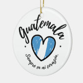 グアテマラSiempre en Mi Corazonいつも私のハート セラミックオーナメント (左)