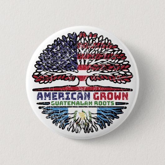 グアテマラUSアメリカ合衆国統一された州 缶バッジ (正面)