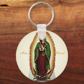 グアドループの女性キーチェーン キーホルダー (正面)