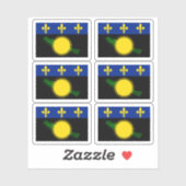 グアドループ国旗のシール シール (シート)