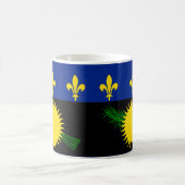 グアドループ国旗のセラミックマグカップ コーヒーマグカップ (中央)