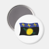 グアドループ国旗の磁石 マグネット (正面/裏面)