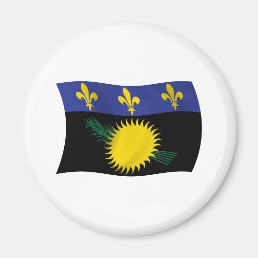 グアドループ国旗の磁石 マグネット (正面)