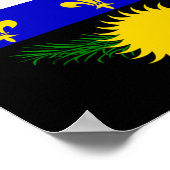 グアドループ国旗 ポスター (角)