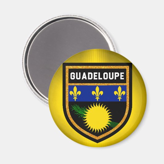 グアドループ国旗 マグネット (正面/裏面)