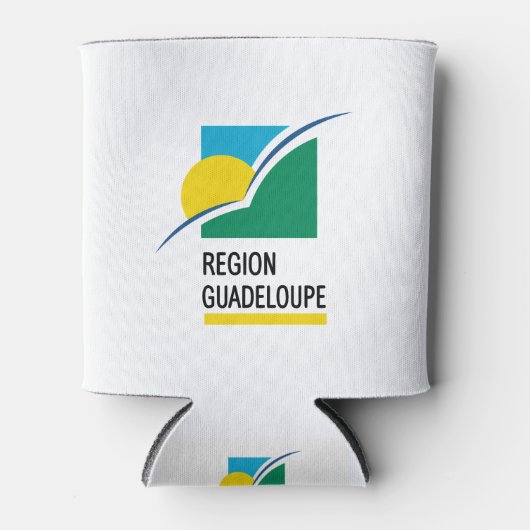 グアドループ国旗 缶クーラー (正面)