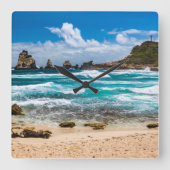 グアドループ，グランデテール，ポアント・デ・シャトー スクエア壁時計 (正面)