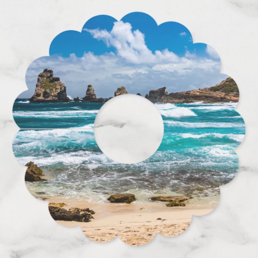 グアドループ,グランデテール,ポアント・デ・シャトー ワイングラスタグ (裏面)