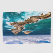 グアドループ，グランデテール，ポアント・デ・シャトー#2 ゴルフタオル (横)