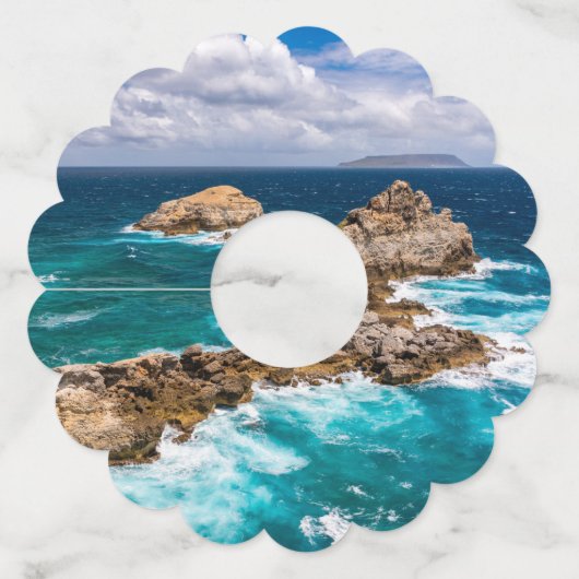 グアドループ，グランデテール，ポアント・デ・シャトー#2 ワイングラスタグ (裏面)