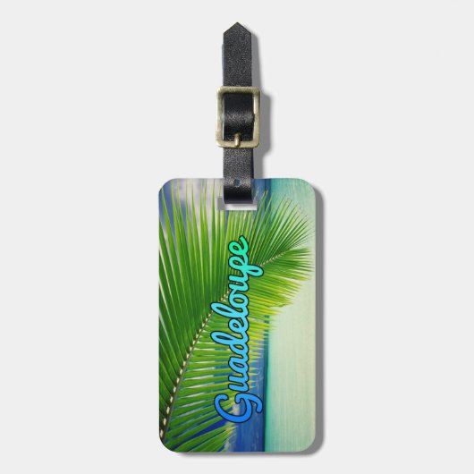 グアドループ ラゲッジタグ (正面縦)