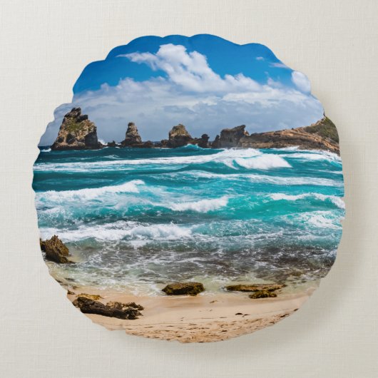 グアドループ・ルン・グランデテール・ポアント・デ・シャトー ラウンドクッション (正面)