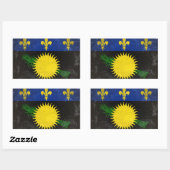 グアドループ 長方形シール (シート)