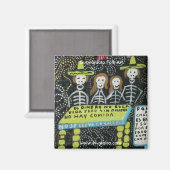 グアナジュアトフォークアートディアデロスムエルトス マグネット (正面/裏面)