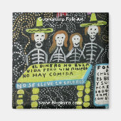 グアナジュアトフォークアートディアデロスムエルトス マグネット (正面)