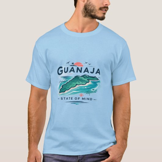 グアナハ島の心象を表現したグラフィックTシャツ Tシャツ (正面)