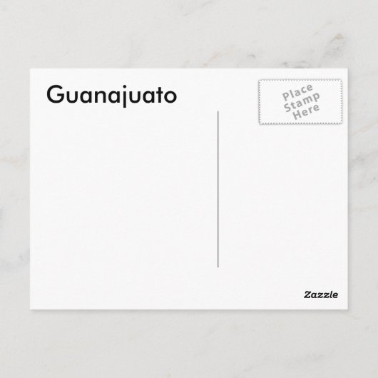 グアナファトの街 ポストカード (裏面)