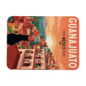 グアナファトメキシコの猫 マグネット (横)