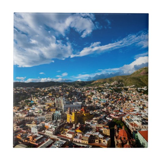 グアナフアト州の日没 タイル (正面)