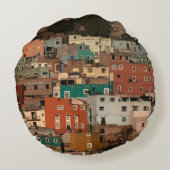 グアナフアト州、メキシコの都市景観 ラウンドクッション (裏面)