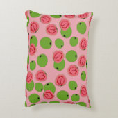 グアバの果実模様 アクセントクッション (裏面(縦))