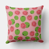 グアバの果実模様 クッション (裏面)