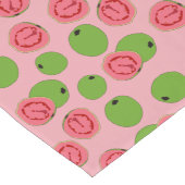 グアバの果実模様 ロングテーブルランナー (コーナー)