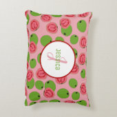 グアバカスタマイズフルーツパターン アクセントクッション (裏面(縦))