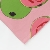 グアバカスタマイズフルーツパターン フリースブランケット (角)