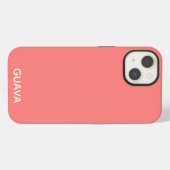 グアバピンクカラーネーム Case-Mate iPhoneケース iPhone 13ケース (裏面横)