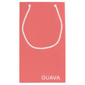 グアバピンク色名 スモールペーパーバッグ (裏面)