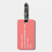 グアバピンク色名 ラゲッジタグ (裏面縦)