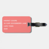 グアバピンク色名 ラゲッジタグ (裏面横)