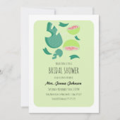 グアバフルーツピンクグリーンブライダルシャワー 招待状 (正面)