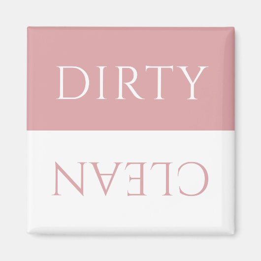 グアバモダングレーズピンクダーティ/クリーン食洗機 マグネット (正面)