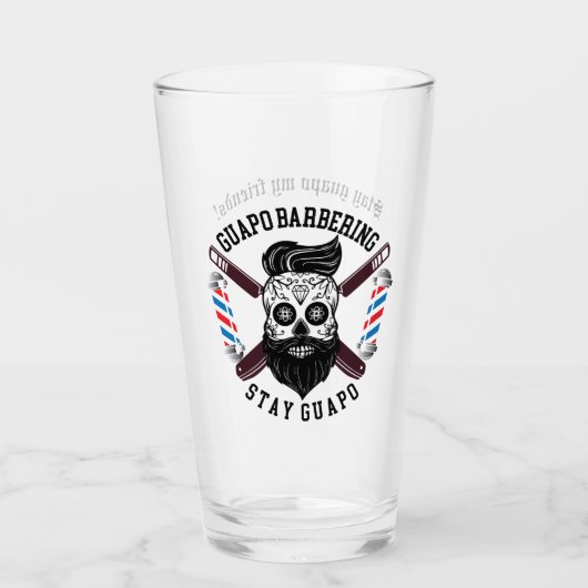 グアポ16oz stay guapo beer glass タンブラーグラス (正面)