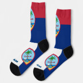 グアマニア国旗の愛国心、グアム、米国州プレミアム ソックス (左)